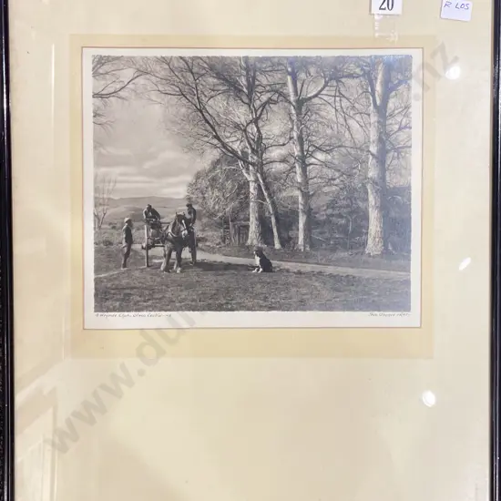 George Chance - A Wayside Chat Otago Central - Silver Gelatin Photograph