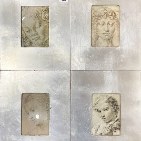 Set of Four Framed Classical Prints