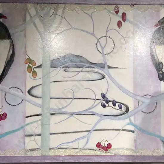 Newman - Mixed Media on Board