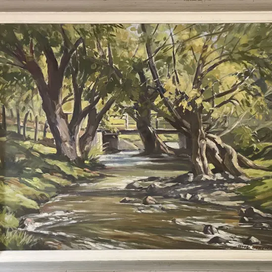 Olive Beken - Sharlands Creek Nelson - Oil on Board