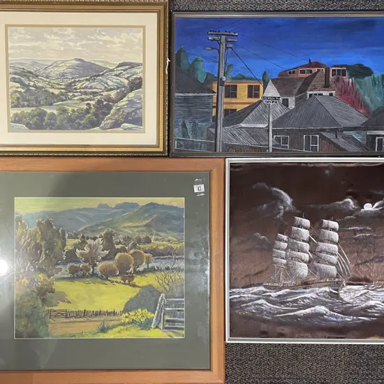 Four Assorted Framed Works