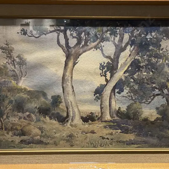 C.T. Laugesen - Landscape W/C on Paper