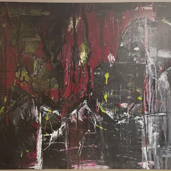 Unknown Artist - Untitled Abstract - Oil on canvas