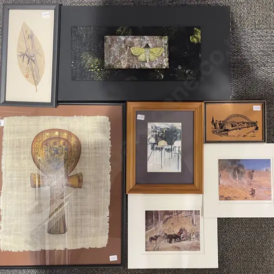 Five Assorted Artworks Together with Two Loose