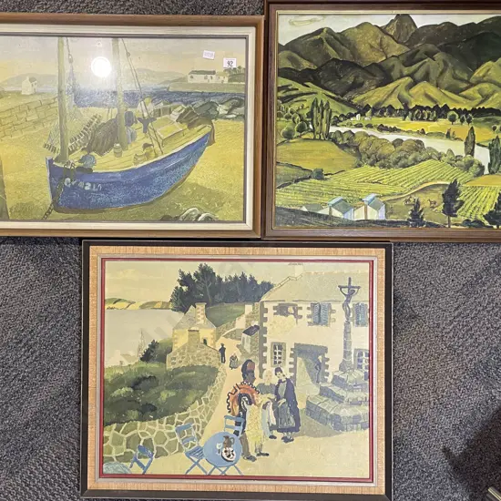 Three Assorted Framed Prints