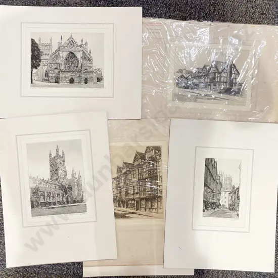 Six Peter Grahame Etchings