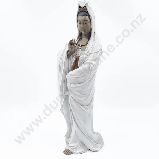 Large Stoneware Figure of Guanyin