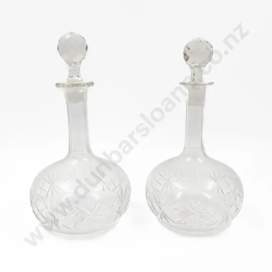 Pair of Glass Decanters