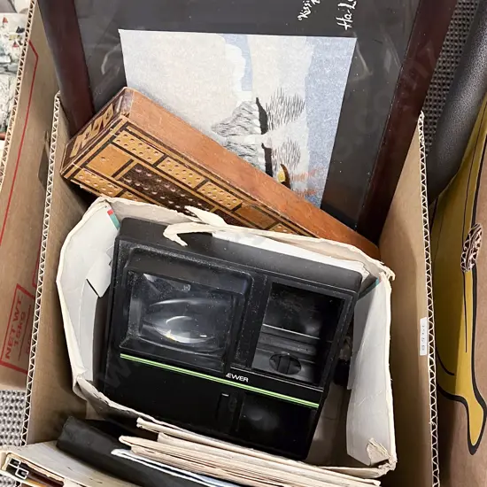 Box of Assorted Including Auto Vista Viewer