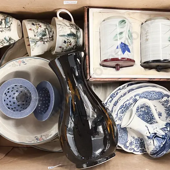 Box of Assorted China