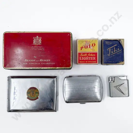 Quantity of Assorted Vintage Including Cigarette Cases Lighters etc