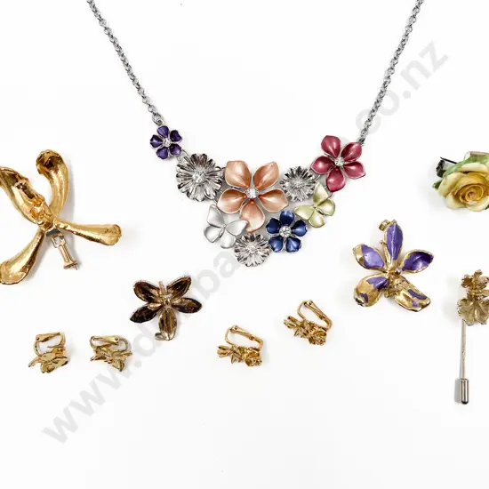 Small Collection Orchid Jewellery