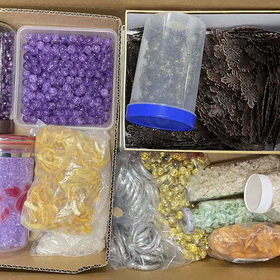 Large Collection Jewellery Metal Fittings and Loose Beads