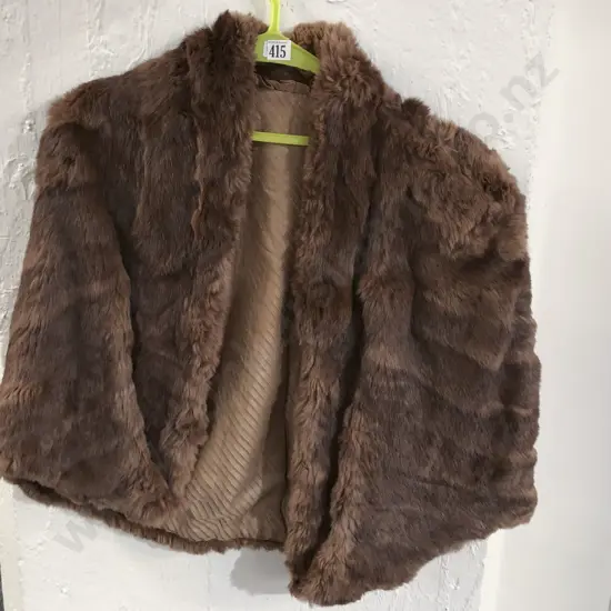 Vintage Ranch Mink Fur Shoulder Cape