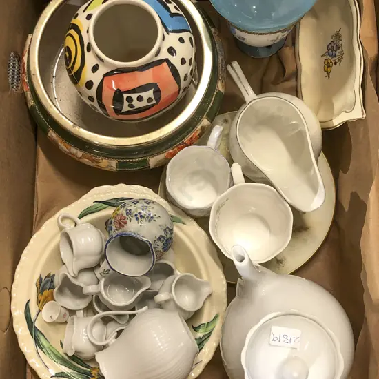 Box of Assorted Fancy China etc