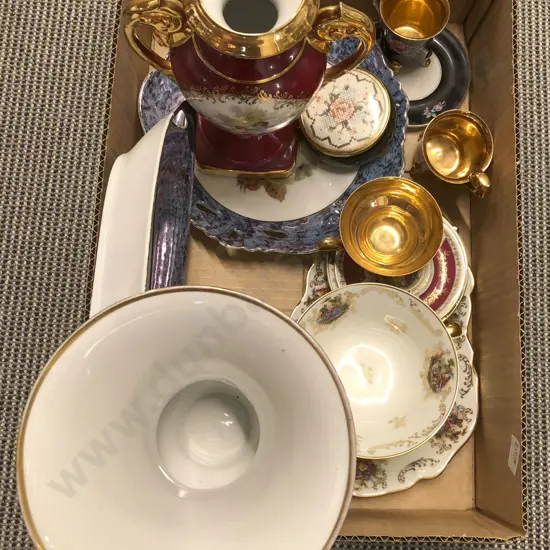 Box of Assorted Fancy China