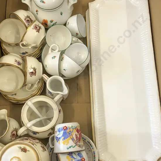 Box of Assorted Fancy China etc