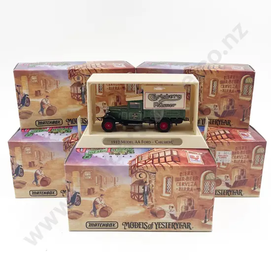 Seven Boxed Matchbox Models of Yesteryear