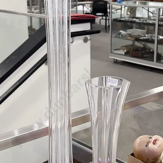 Two Large Glass Vases