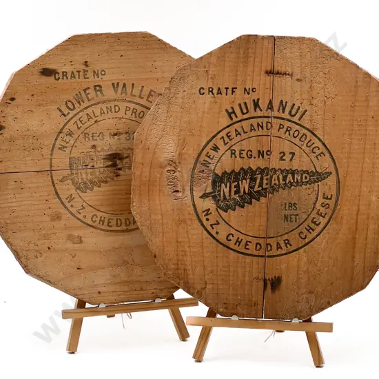 Two Vintage N.Z. Cheese Boards