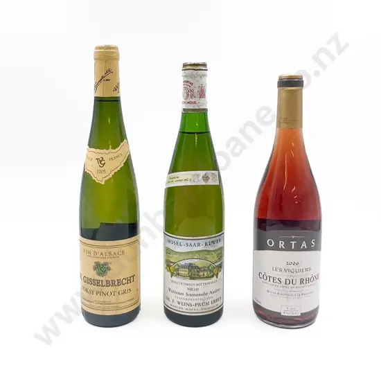 French Rose with Two Vintage White Wines