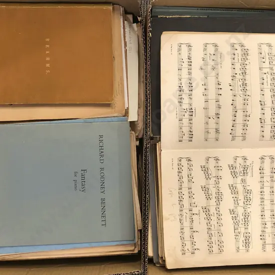Two Boxes of Assorted Sheet Music
