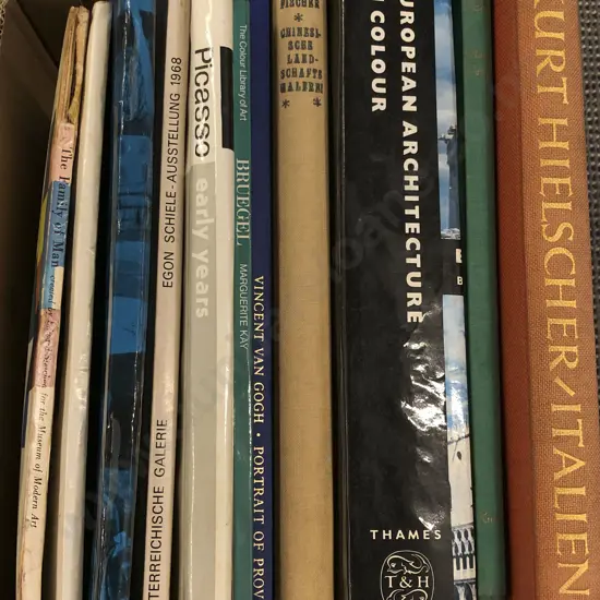 Box of Assorted Art Reference Books