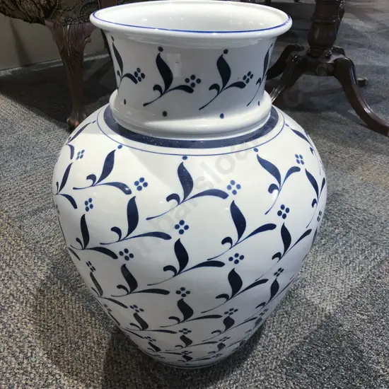 Modern Blue and White Vase