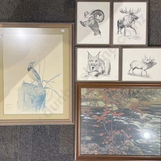 Seven Assorted Framed Prints etc