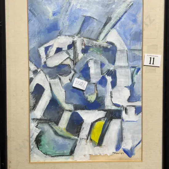 Murray Moar - Abstract Oil on Paper