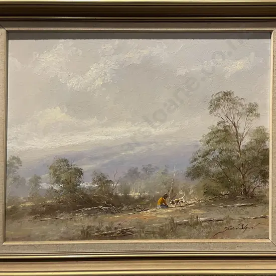 J. de Blauw - Australian Landscape - Oil on Board