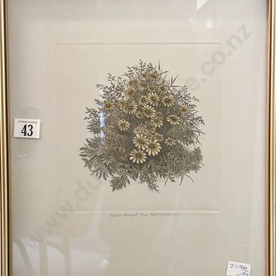 Kathleen Caddick - Garden Bouquet - Etching 59/150