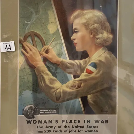 Vintage WWII United States Army Recruiting Advertisement