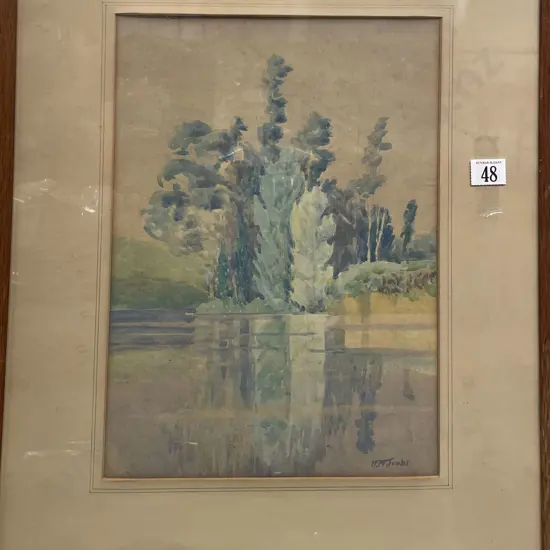 Harry H. Tombs (of Whitcombe & Tombs) River Landscape - W/C