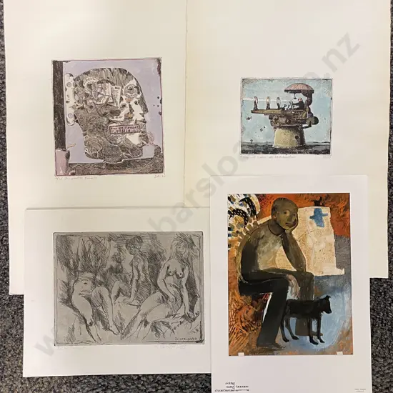 Various Artist Three Etchings & Other (unframed)