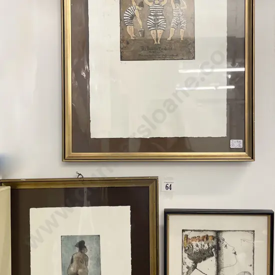 Unknown Artist - Three Framed Etchings