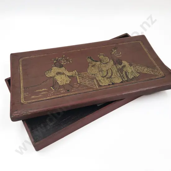 Chinese Lacquered Scholars Box