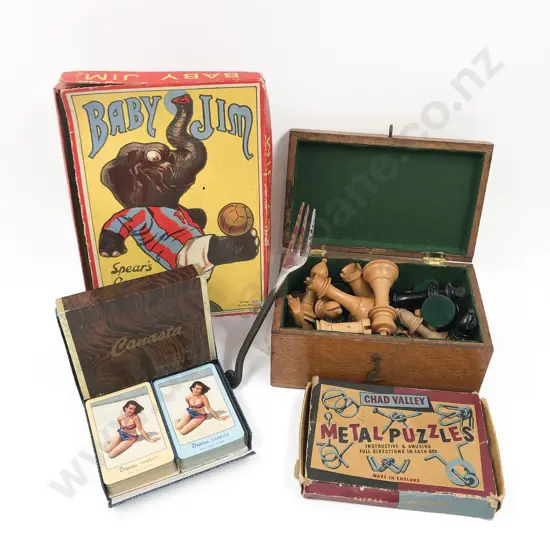 Boxed Chess Set and other Games