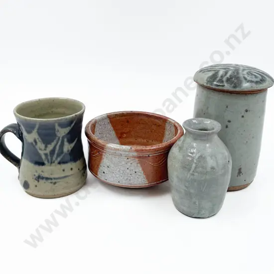 Four NZ Pottery Pieces