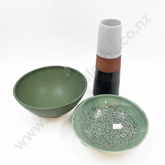 Three NZ Pottery Pieces