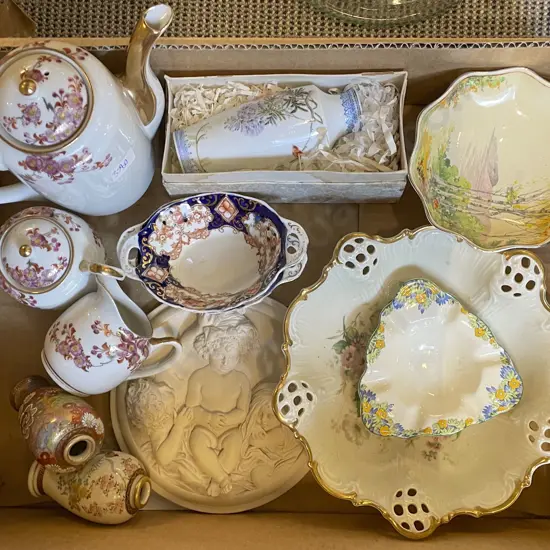 Box of Assorted Fancy China
