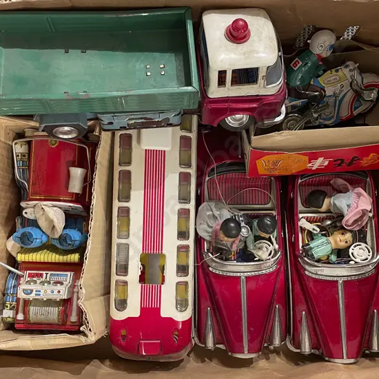 Box of Assorted Vintage Toys