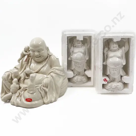 Pair of As New China Figures with Other Figure