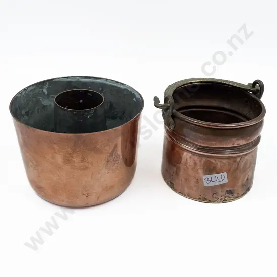Victorian Copper Jelly Mould and other Pot