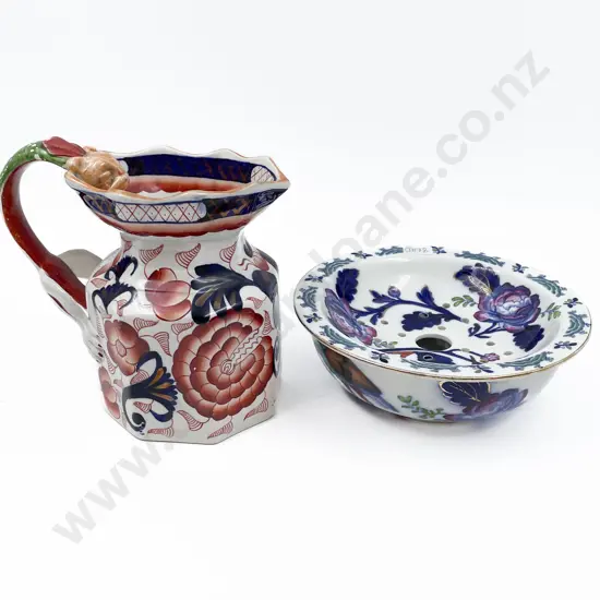 Victorian Ironstone Ale Jug and Soap Dish