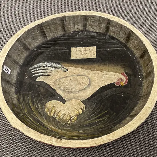 Large Paper Mache Kitchen Table Bowl