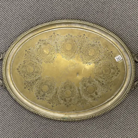 Large Silver Plate Banquet Tray