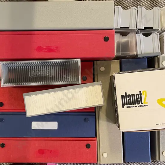 Qty of Photo Slide Containers and Viewer