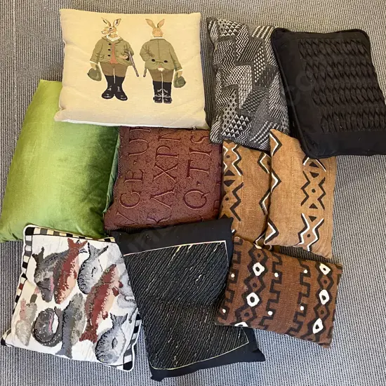 Collection of Designer Couch Cushions