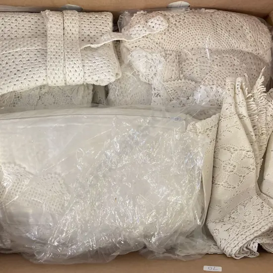 Collection of Vintage Linen Lace